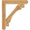 Ekena Millwork Merced Craftsman Rough Sawn Bracket, Western Red Cedar, 6"W x 42"D x 48"H BKT06X42X48MRC04RWR - alternate 3